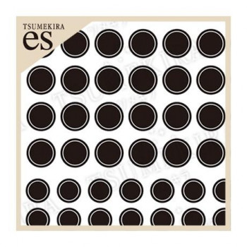 TSUMEKIRA(ツメキラ) ネイルシール es ドットミニ 黒 ES-DOT-007