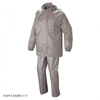 アイトス レインスーツ グレー L 562407
