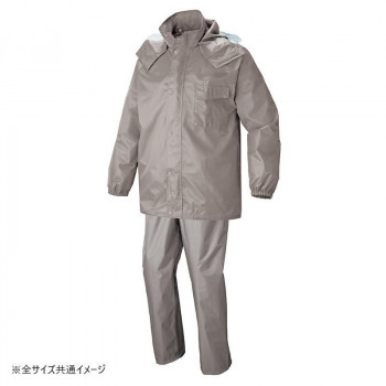 アイトス レインスーツ グレー 3L 562407