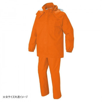 アイトス レインスーツ オレンジ LL 562407