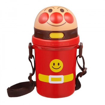 レック アンパンマン ストロー付きダイカット水筒 400ml KK-317