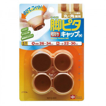 レック 脚ピタキャップ 丸型 Mサイズ 4個入 O-340