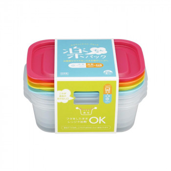 イノマタ化学 楽ちんパック 角型 850ml 4色組