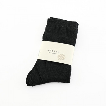 志成販売 ダブル SILK ソックス ベーシック ダークグレイ F161017DG