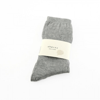 志成販売 ダブル SILK ソックス ベーシック グレー F161017GY