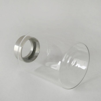 志成販売 GLASS ネックキャップ フラワーベース ハルス(S) シルバー 107410SL