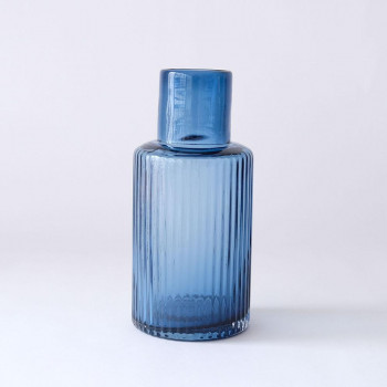 志成販売 GLASS フラワーベース プロップ トール ブルー 107770BL