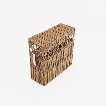 志成販売 洗える蓋付きスクエアバスケット ワイド 108150