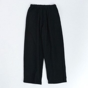 志成販売 コットンフラックスのルームウェア パンツ ブラック 304971BK