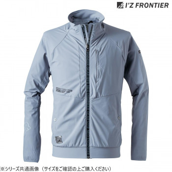 アイズフロンティア 冷感ストレッチワークジャケット 14 スチールグレー L 3418