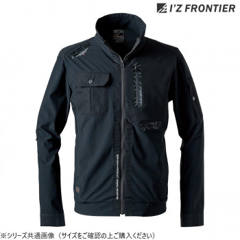 アイズフロンティア F.ストレッチワークジャケット 37 ネオブラック LL 3428