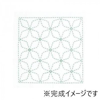 オリムパス 刺し子キット　花ふきん　角七宝 267