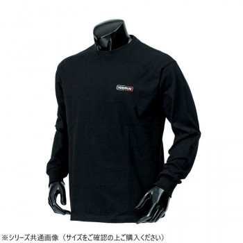 NANKAI ナンカイ コーポレートロゴコットン長袖Tシャツ SDW-3503 L ブラック