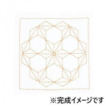 オリムパス 刺し子キット　花ふきん　飛び麻の葉 269