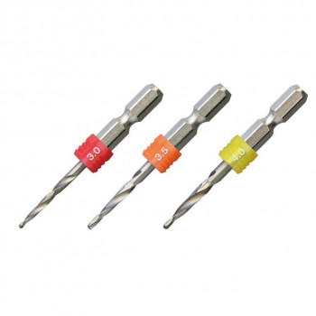 アネックス(ANEX) グリップ付下穴錐ショート 3本組 3.0・3.5・4.0mm AGKS3-3354