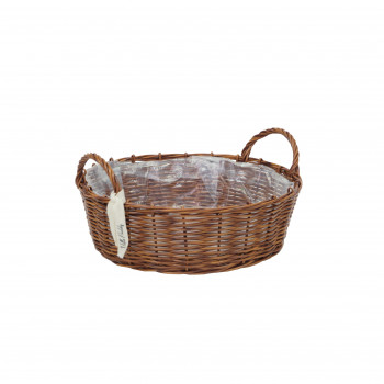 MURATAYA P.PラタンバスケットフラットL Brown 3010