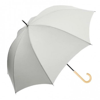 Waterfront サンシェイドロング 長傘 55cm 無地 ホワイト S155-1133WH1-BG
