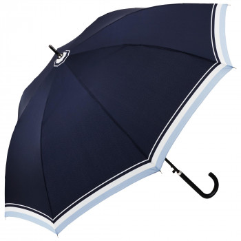 Waterfront スライドリブ 長傘 60cm Aボーダー ダークネイビー ダークネイビー U160-0714DN1-B8