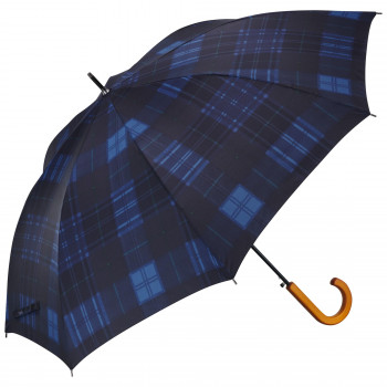 Waterfront ベーシックジャンプ木手 長傘 65cm タータンチェック ネイビー ネイビー U165-1138NV1-B3