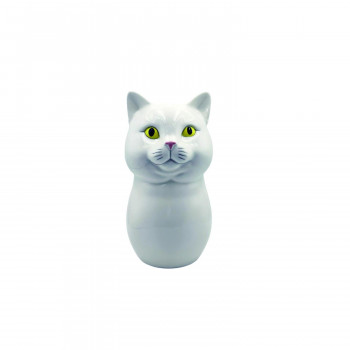 キャットセラミック フラワーポット(L) シロ 4009567-03