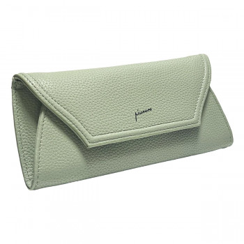 Pisoraro(ピソラロ) pastel 薄マチ長財布 グリーン PR223