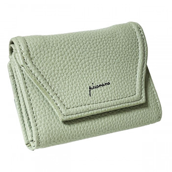 Pisoraro(ピソラロ) pastel 三つ折りBOXミニ財布 グリーン PR224