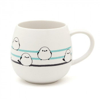 三郷陶器 シマエナガ  マグカップ(しましま) 6832-11