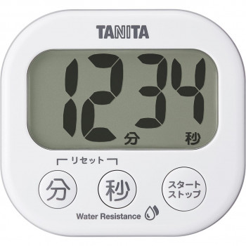 TANITA タニタ 洗えるでか見えタイマー ホワイト TD-426