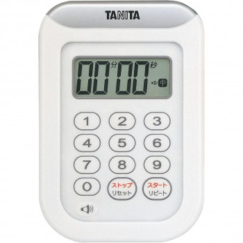 TANITA タニタ 丸洗いタイマー100分計 ホワイト TD-378