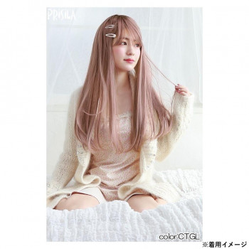 プリシラ オールウィッグ グラデ ピュアストレート 耐熱グレーラベンダー CTA-683-CTGL