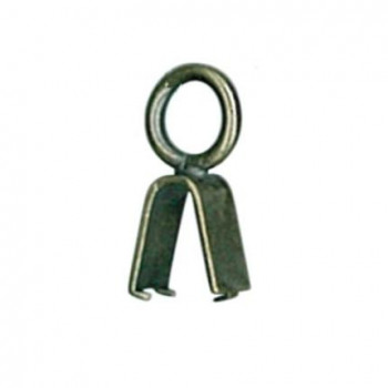 INAZUMA イナズマ 巾着ひも通しくわえ金具(コキ具) 5ミリ 10個入 シルバー AK-10-5S