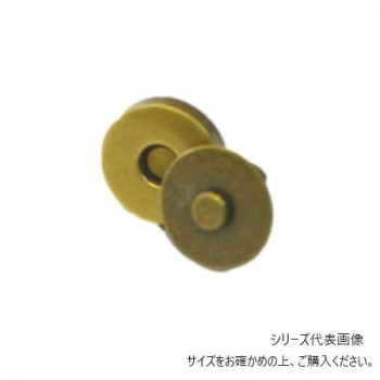 INAZUMA イナズマ 足折れマグネットボタン 4ヶ入 約φ18mm 座金付き アンティークゴールド AK-38-19AG