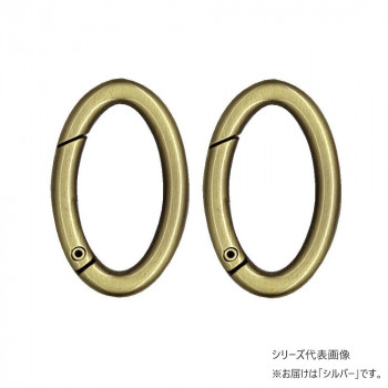 INAZUMA イナズマ 楕円型 丸カン 開閉タイプ 2個入り シルバー AK-40-36S