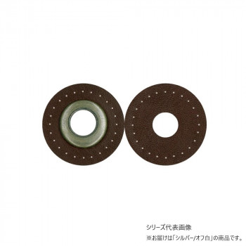 INAZUMA イナズマ 12mmロープ用縫い付けハトメ シルバー 15mm 4枚入 0 オフ白 BA-12-12S