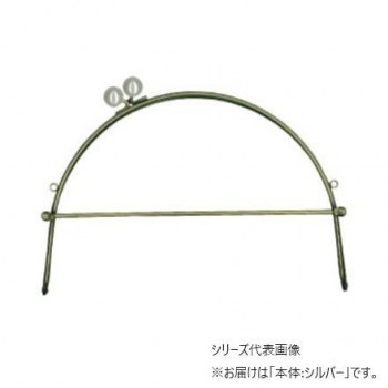 INAZUMA イナズマ パール玉付ベンリー口金 シルバー 横幅約24cm 208 ライトグレー BK-10791S