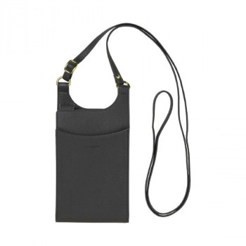 ショルダーストラップ付きスマホポーチ La glace Mサイズ Charcoal Gray SP-LG03-M