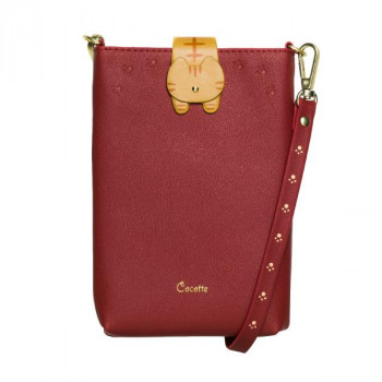 ショルダーストラップ付きスマホポーチ Cocotte Red SP-COT04