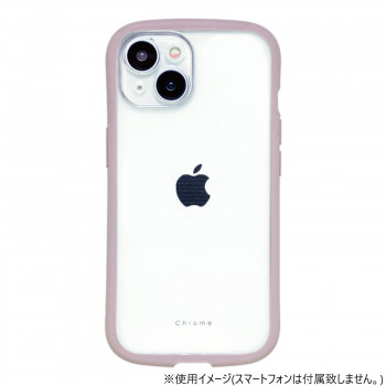 iPhone15専用背面型ケース Chrome-CLEAR Cocoa iP23-61-CHC10