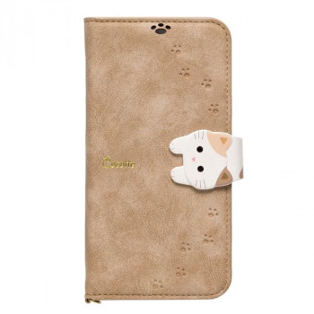 iPhone15/14/13兼用手帳型ケース New Cocotte Beige iP23-61-COT05