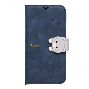 iPhone15/14/13兼用手帳型ケース New Cocotte Navy iP23-61-COT06