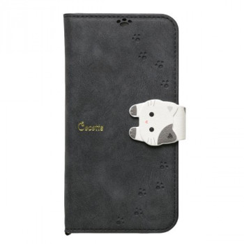 iPhone15/14/13兼用手帳型ケース New Cocotte Black iP23-61-COT08