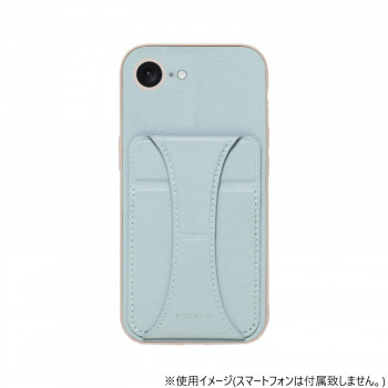 iPhone16e専用背面型ケース NICOLA Blue iP24SP-NIC03