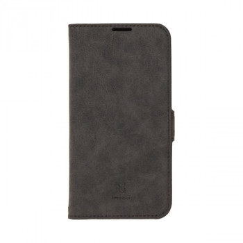 iPhone16e専用手帳型ケース Style Natural Black iP24SP-VS03