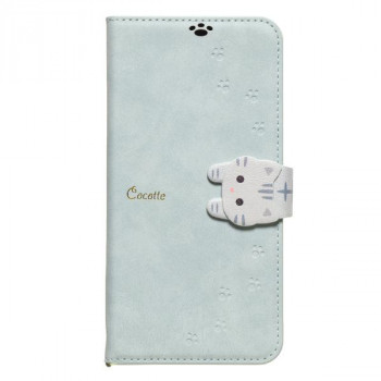 GooglePixel9a専用手帳型ケース New Cocotte Blue Gray GP9a-COT09