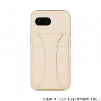 GooglePixel9a専用背面型ケース NICOLA Ecru GP9a-NIC01