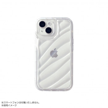 iPhone15/14/13対応ケース ウェーブ クリア i37FiJS12