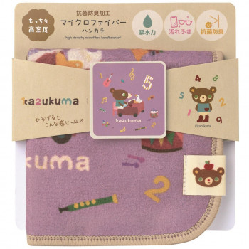 かずくま ピアノ マイクロファイバーハンカチ KK-519