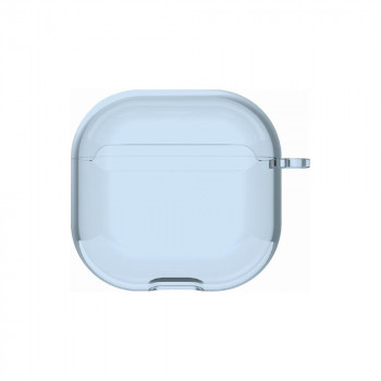 AirPods 4対応 ソフトケース ライトブルー ARP-15LBL