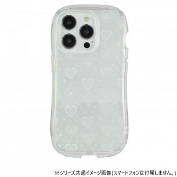 iPhone15Pro対応 クリスタルクリアケース ハート GMD-19HT