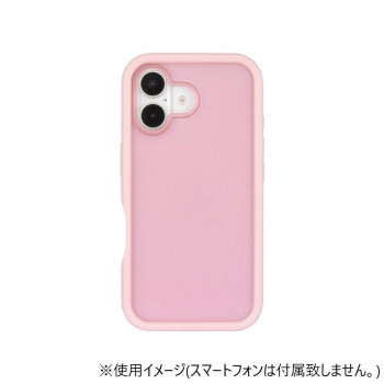 iPhone16対応 プランプフレームケース ピンク GMD-23PK